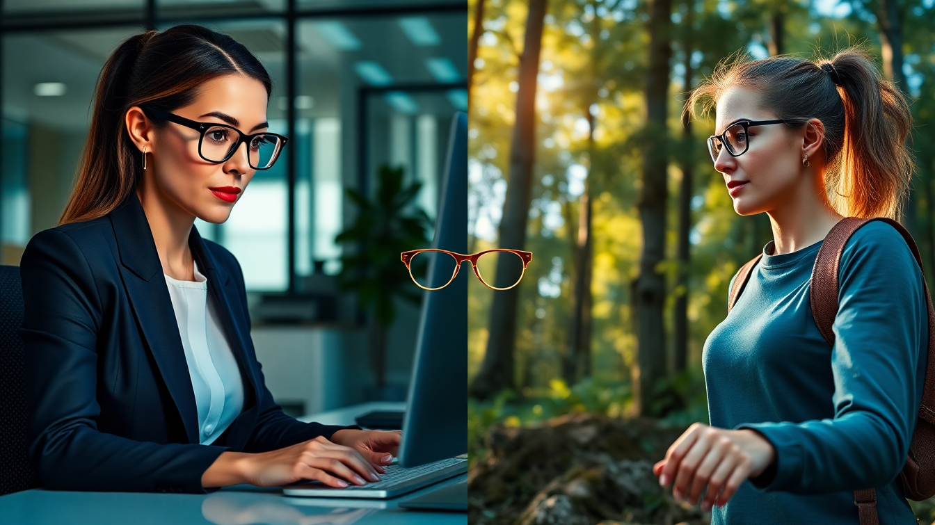 Lentilles de contact vs lunettes : que choisir pour le travail et les loisirs ?